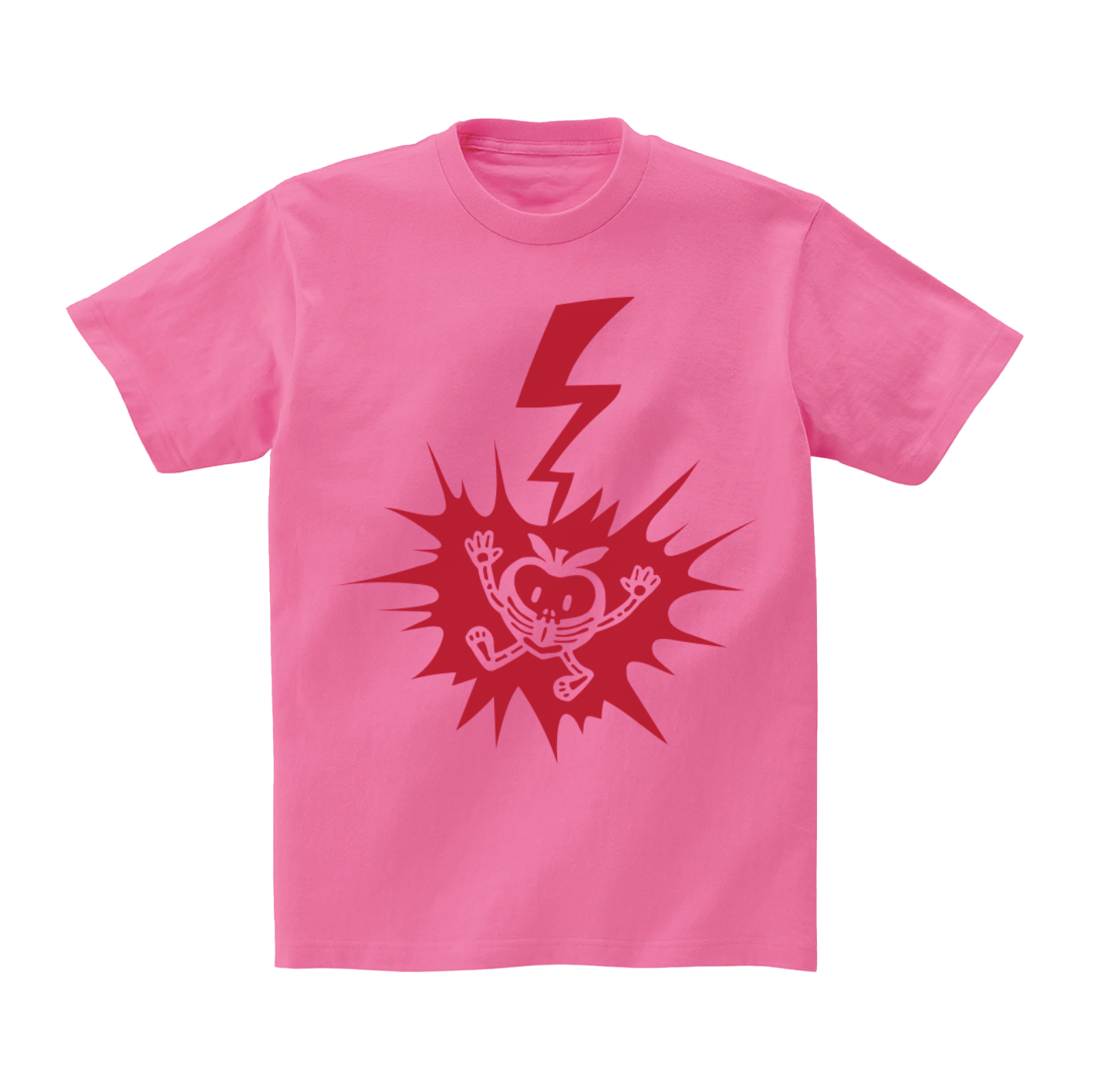 Lightning Peach Tee Pink-Red 1